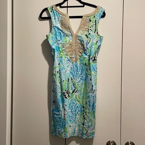 Lilly Pulitzer let’s cha cha shift dress size 2